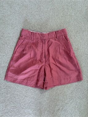Aritzia High-Waist Shorts in Dusty Rose 2